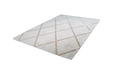 Laagpolig Vloerkleed – Luxury Ruiten Crème/Taupe