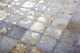 Leren Vloerkleed – Rocket Patchwork Crème/Goud