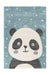 Kindervloerkleed – Australia Panda Blauw