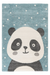 Kindervloerkleed – Australia Panda Blauw