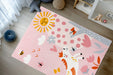Kindervloerkleed – Wonder Paard Roze