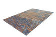 Laagpolig Vloerkleed – Blaze Verweerd Blauw/Beige