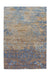 Laagpolig Vloerkleed – Blaze Verweerd Blauw/Beige