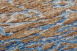 Laagpolig Vloerkleed – Blaze Verweerd Blauw/Beige
