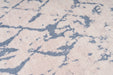 Design Vloerkleed – Peron Ruiten Wit/Blauw