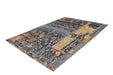 Laagpolig Vloerkleed – Blaze Verweerd Multi/Blauw