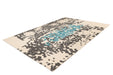 Design Vloerkleed – Naila Abstract Crème/Blauw
