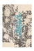 Design Vloerkleed – Naila Abstract Crème/Blauw