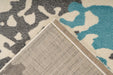 Design Vloerkleed – Naila Abstract Crème/Blauw