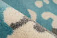 Design Vloerkleed – Naila Abstract Crème/Blauw