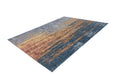Laagpolig Vloerkleed – Blaze Abstract Beige/Blauw