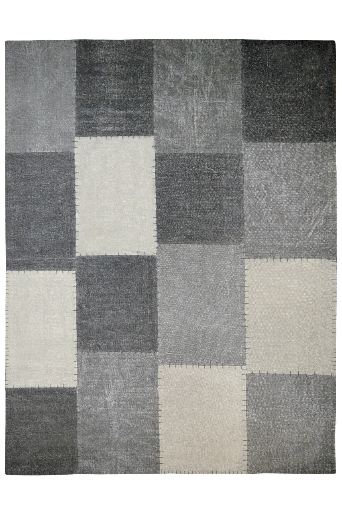 Retro Vloerkleed - Lyrical Patchwork Multi/Grijs