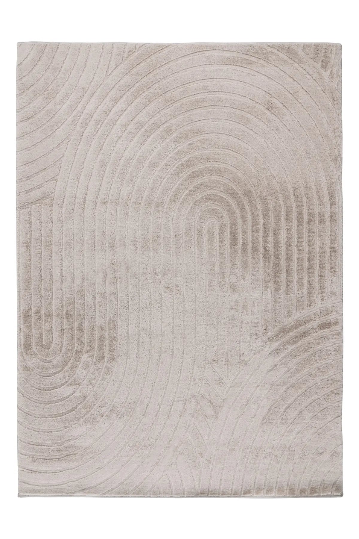 Japandi Vloerkleed - Comfort Bogen Licht Taupe