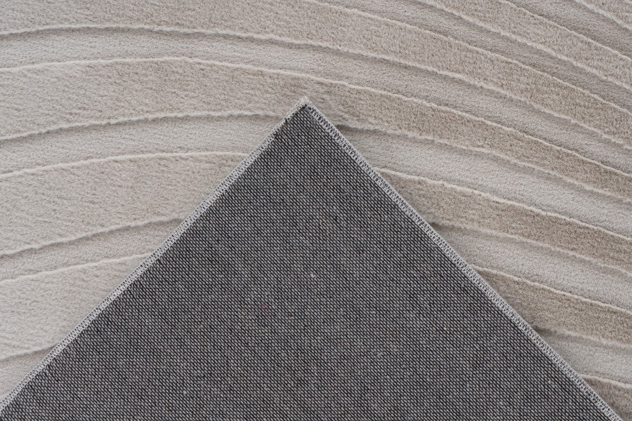 Japandi Vloerkleed - Comfort Golven Licht Taupe