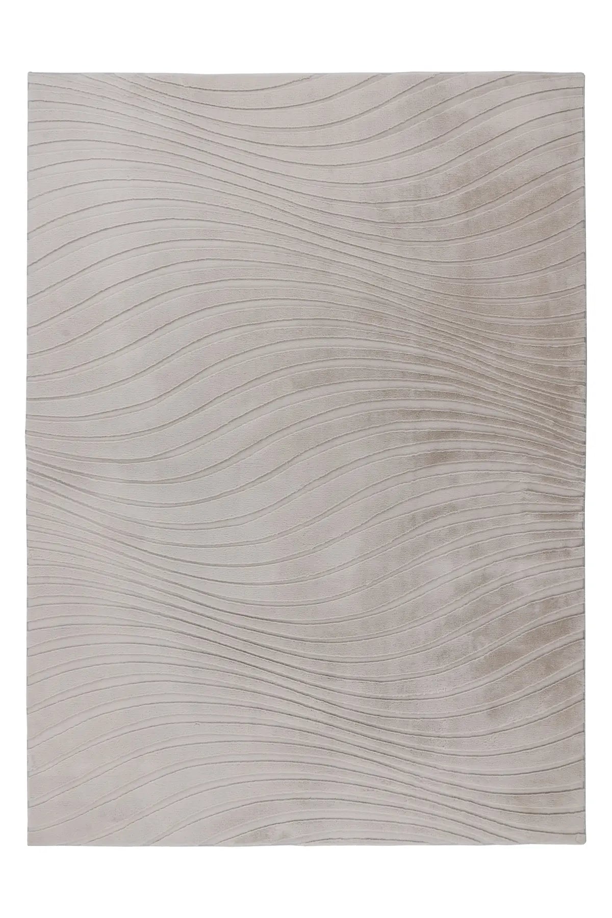 Japandi Vloerkleed - Comfort Golven Licht Taupe
