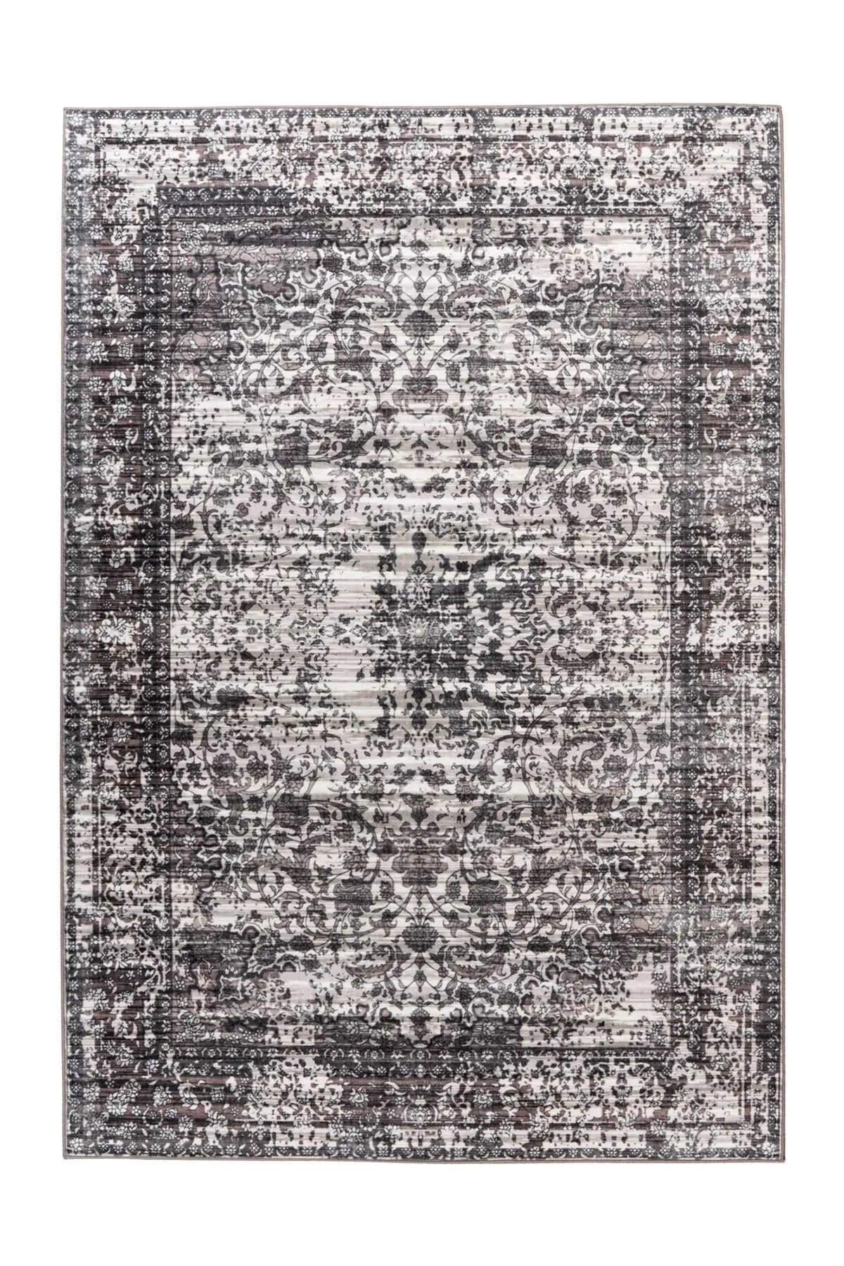 Vintage Vloerkleed - Saphira Ornamenteel Grijs