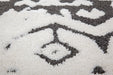 Boho Vloerkleed - Agadir Etnisch Wit/Zwart