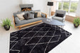 Berber Vloerkleed – Orlando Geometrisch Antraciet