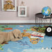 Kindervloerkleed – Sympathy Wereldkaart Multikleur