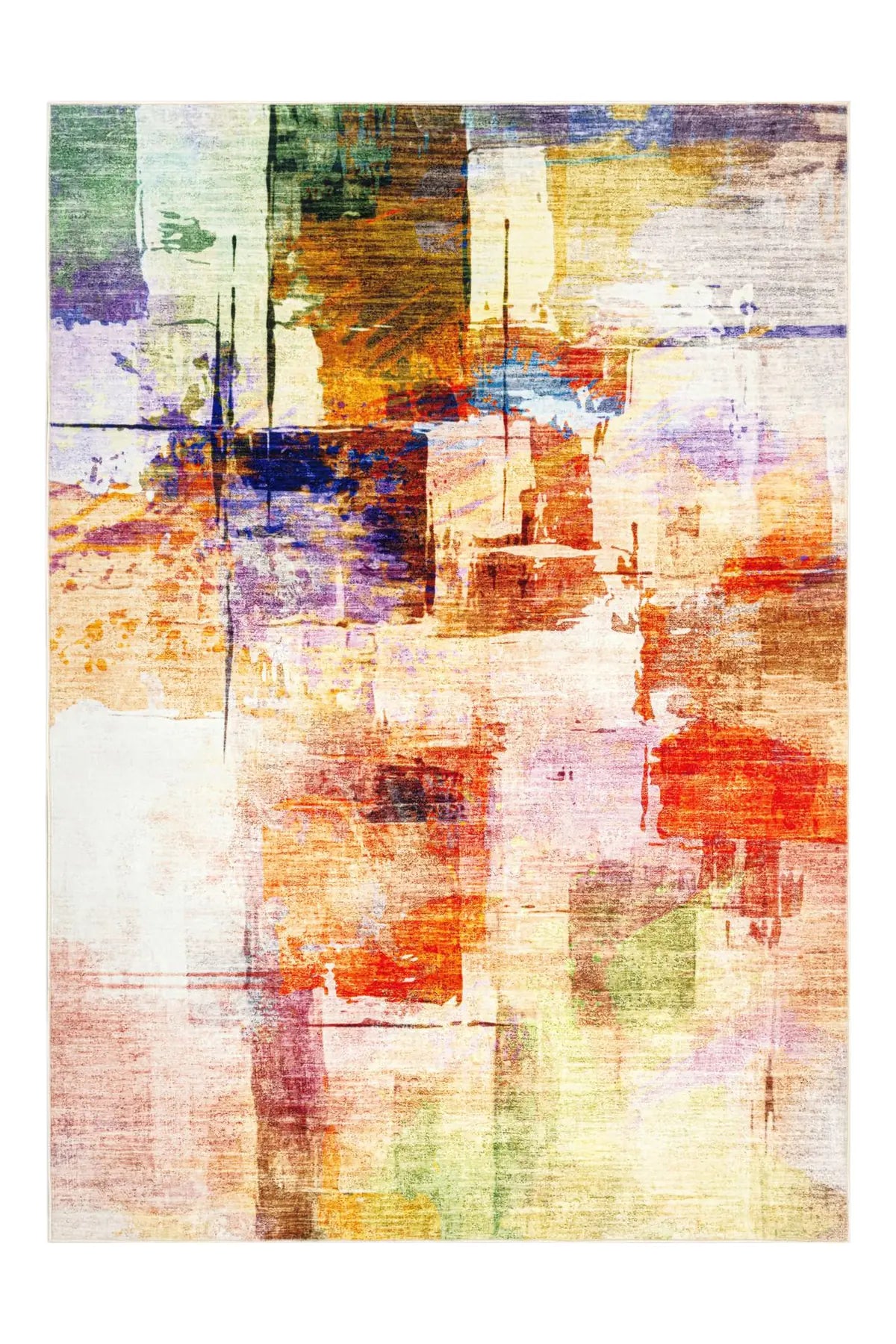 Laagpolig Vloerkleed - Visionary Abstract Multikleur