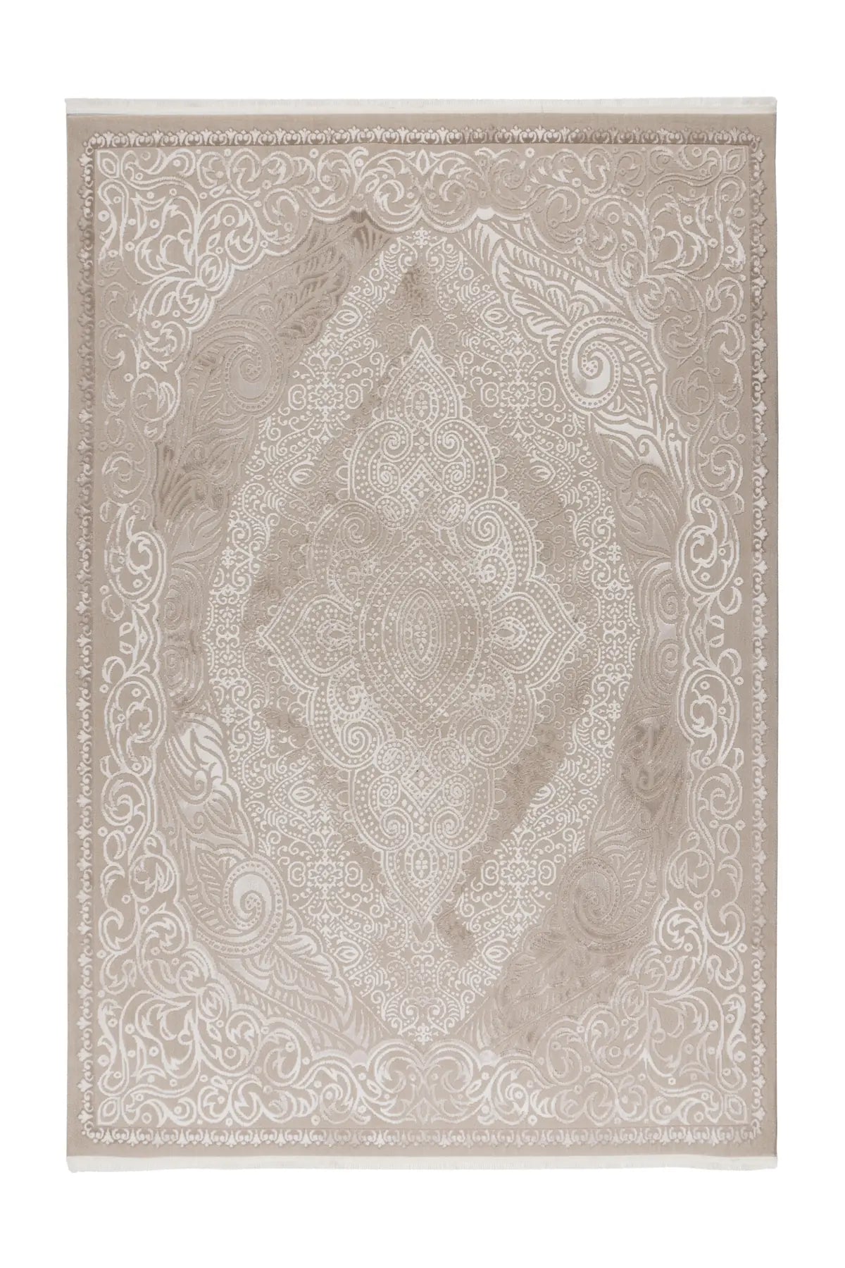 Vintage Vloerkleed - Elif Medaillon Beige