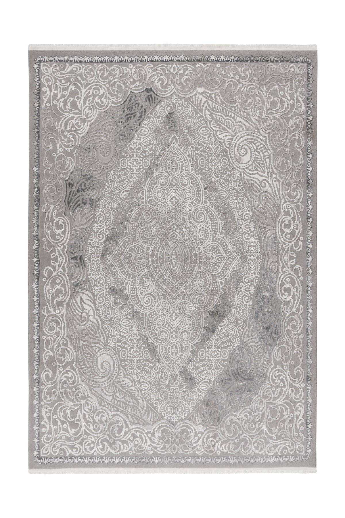 Vintage Vloerkleed - Elif Medaillon Zilver
