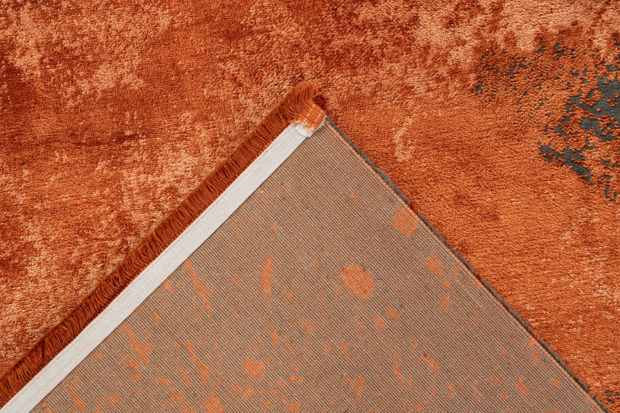 Modern Vloerkleed - Elysee Paint Terracotta Rood