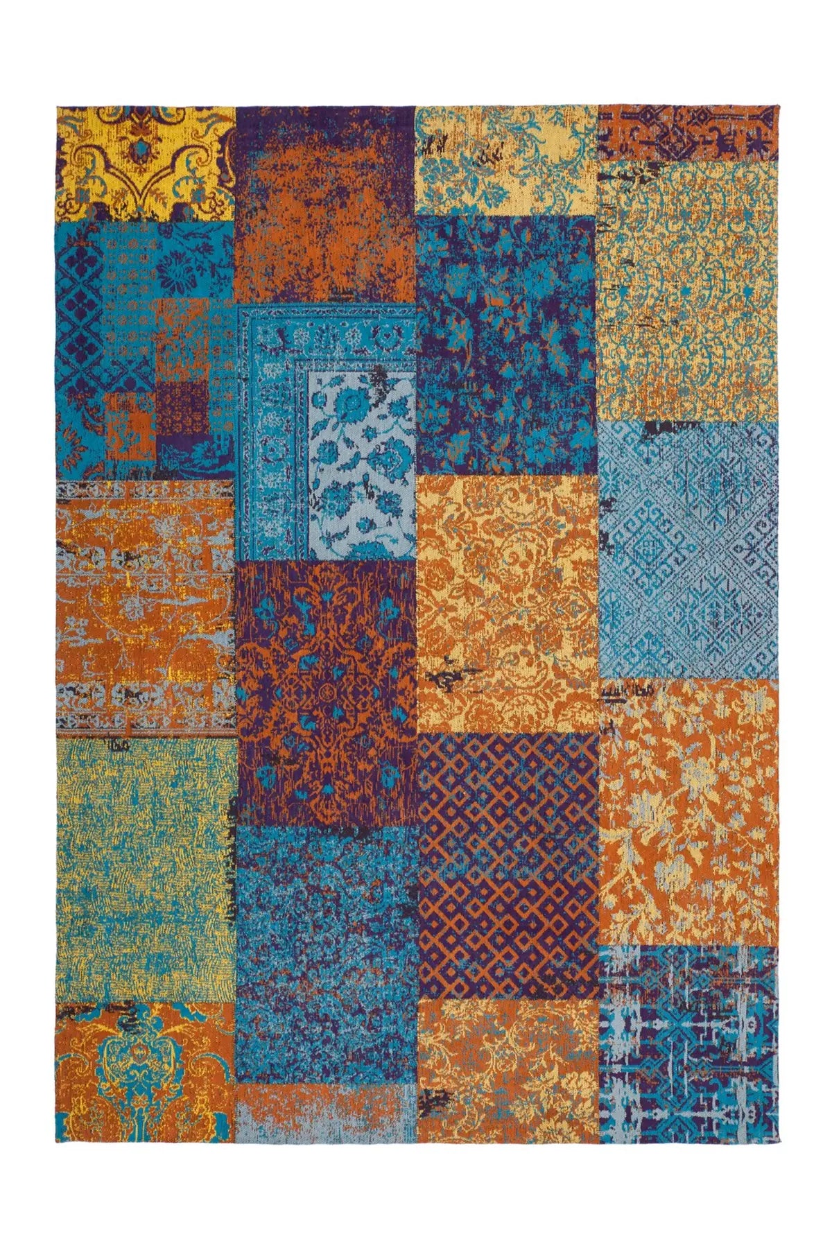 Retro Vloerkleed - Symphony Patchwork Multikleur