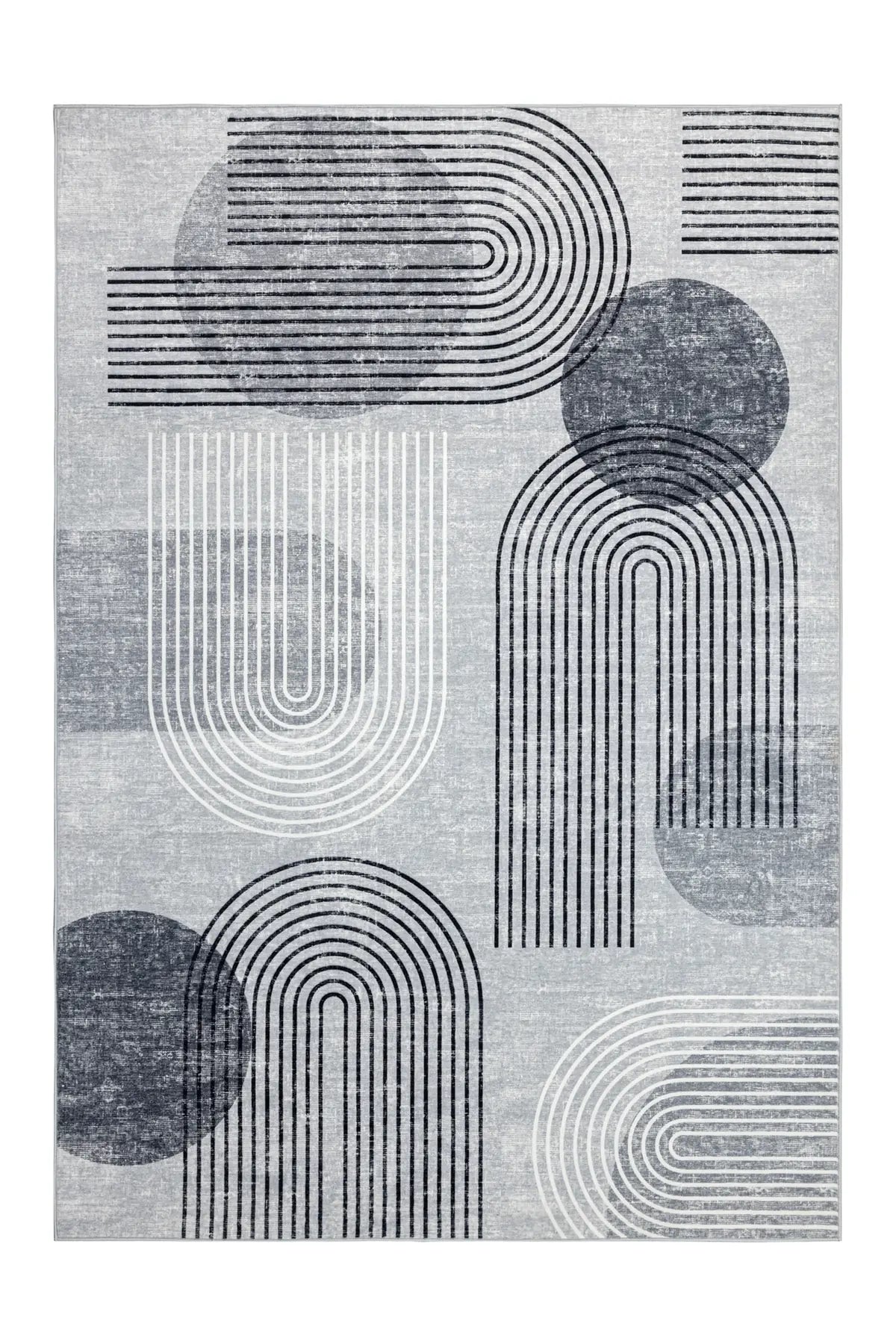 Laagpolig Vloerkleed - Visionary Geometrisch Grijs