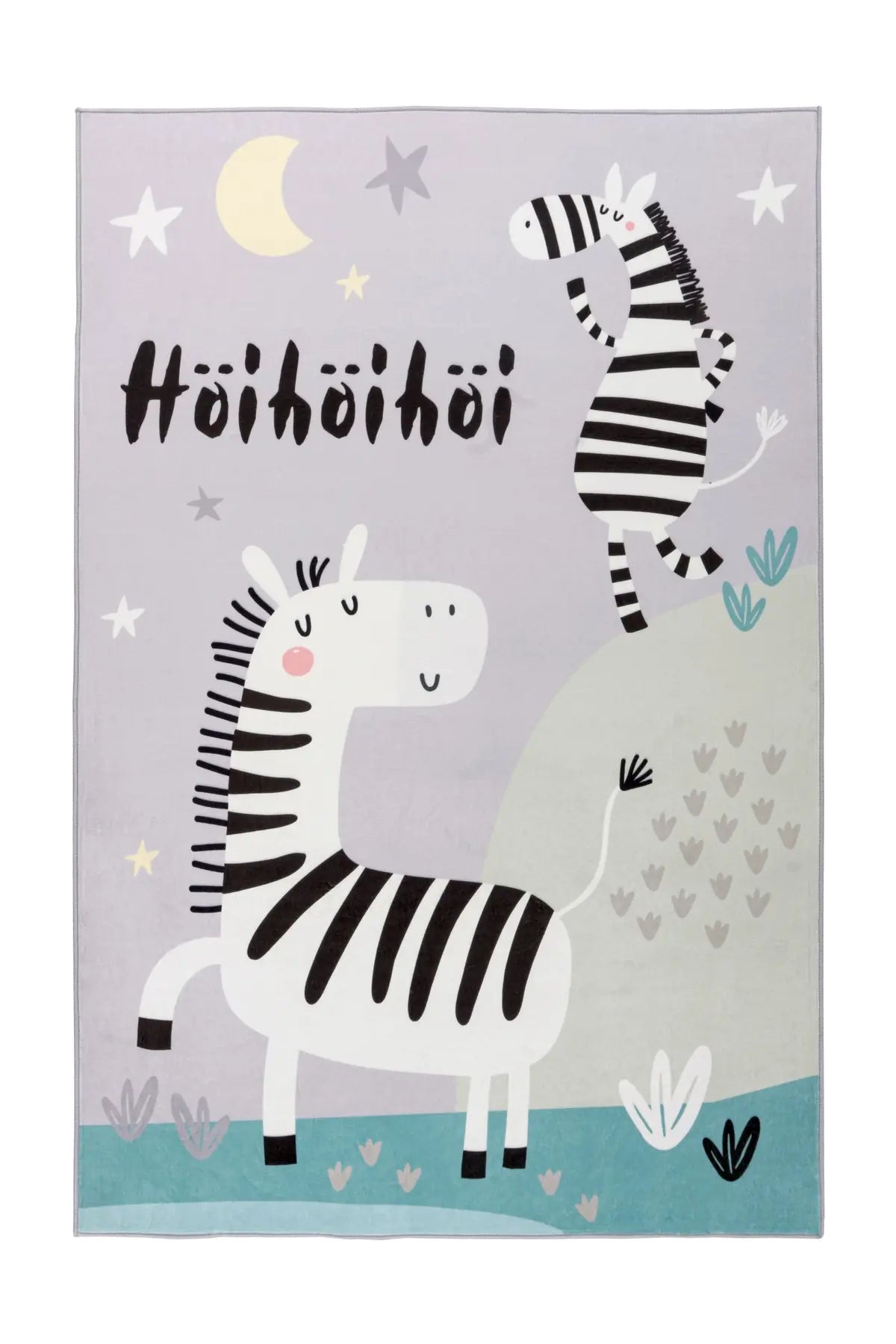 Kindervloerkleed – Wonder Zebra's Grijs