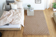 Hoogpolig Vloerkleed – Imala Ruiten Beige