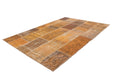 Laagpolig Vloerkleed – Faye Patchwork Goud