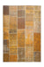 Laagpolig Vloerkleed – Faye Patchwork Goud