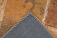 Laagpolig Vloerkleed – Faye Patchwork Goud
