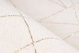 Hoogpolig Vloerkleed - Bijou Geometrisch Crème/Goud