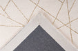 Hoogpolig Vloerkleed - Bijou Geometrisch Crème/Goud
