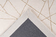 Hoogpolig Vloerkleed – Bijou Geometrisch Crème/Goud