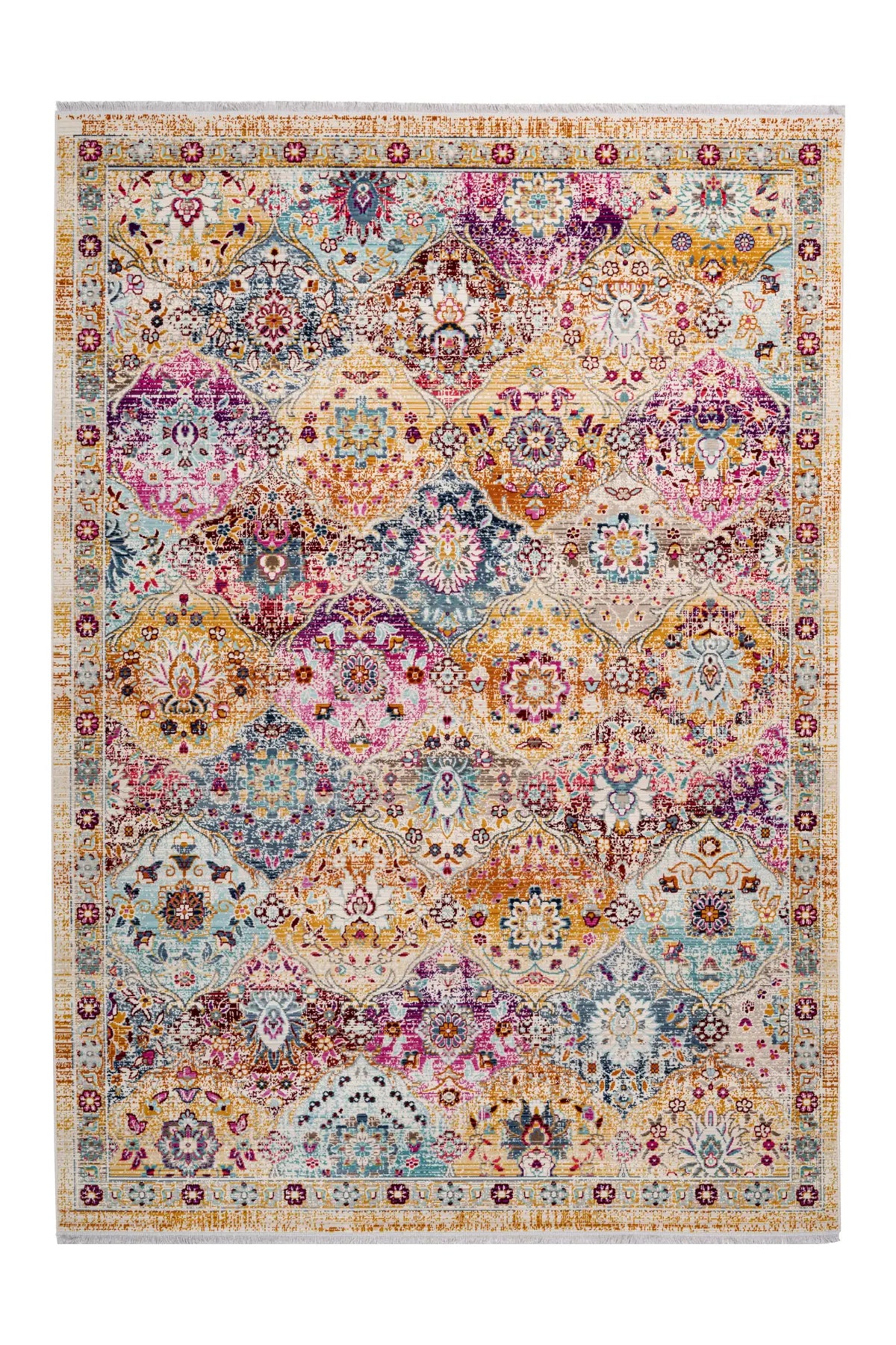 Vintage Vloerkleed - Anouk Ornamenteel Multikleur