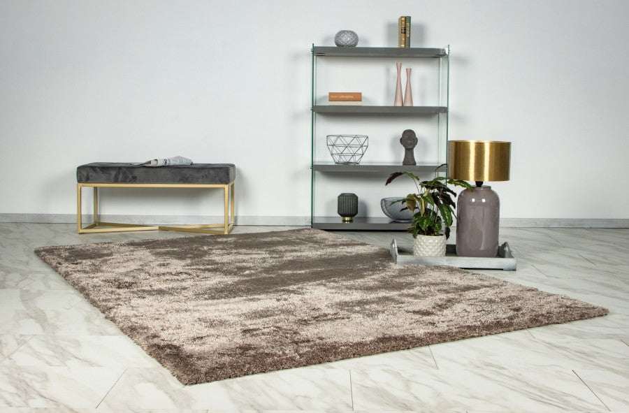 Hoogpolig Vloerkleed - Glamour Taupe