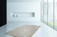 Leren Vloerkleed – Spark Geometrisch Crème/Goud