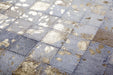 Leren Vloerkleed – Rocket Patchwork Crème/Goud