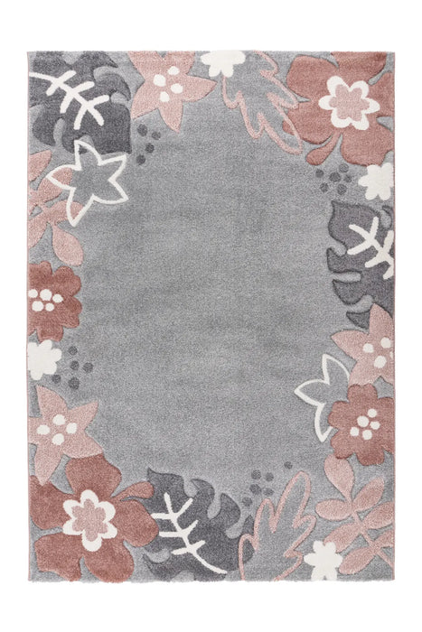 Kindervloerkleed - Happy Bloemen Multikleur