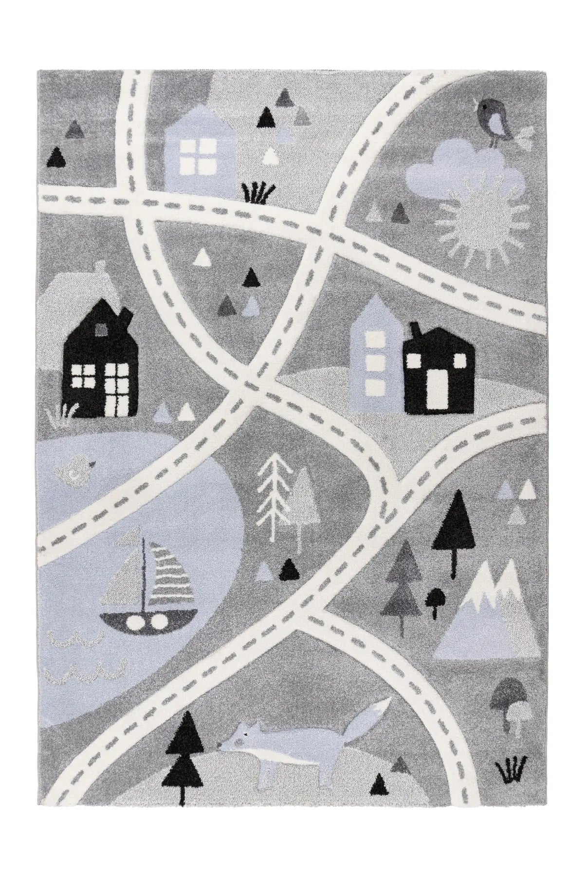 Speelkleed - Happy Plattegrond Zilver