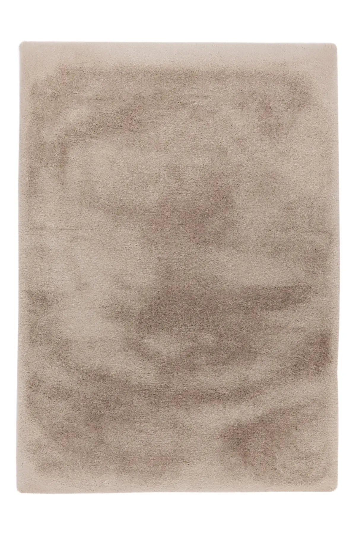 Fluffy Vloerkleed - Heaven Effen Licht Taupe