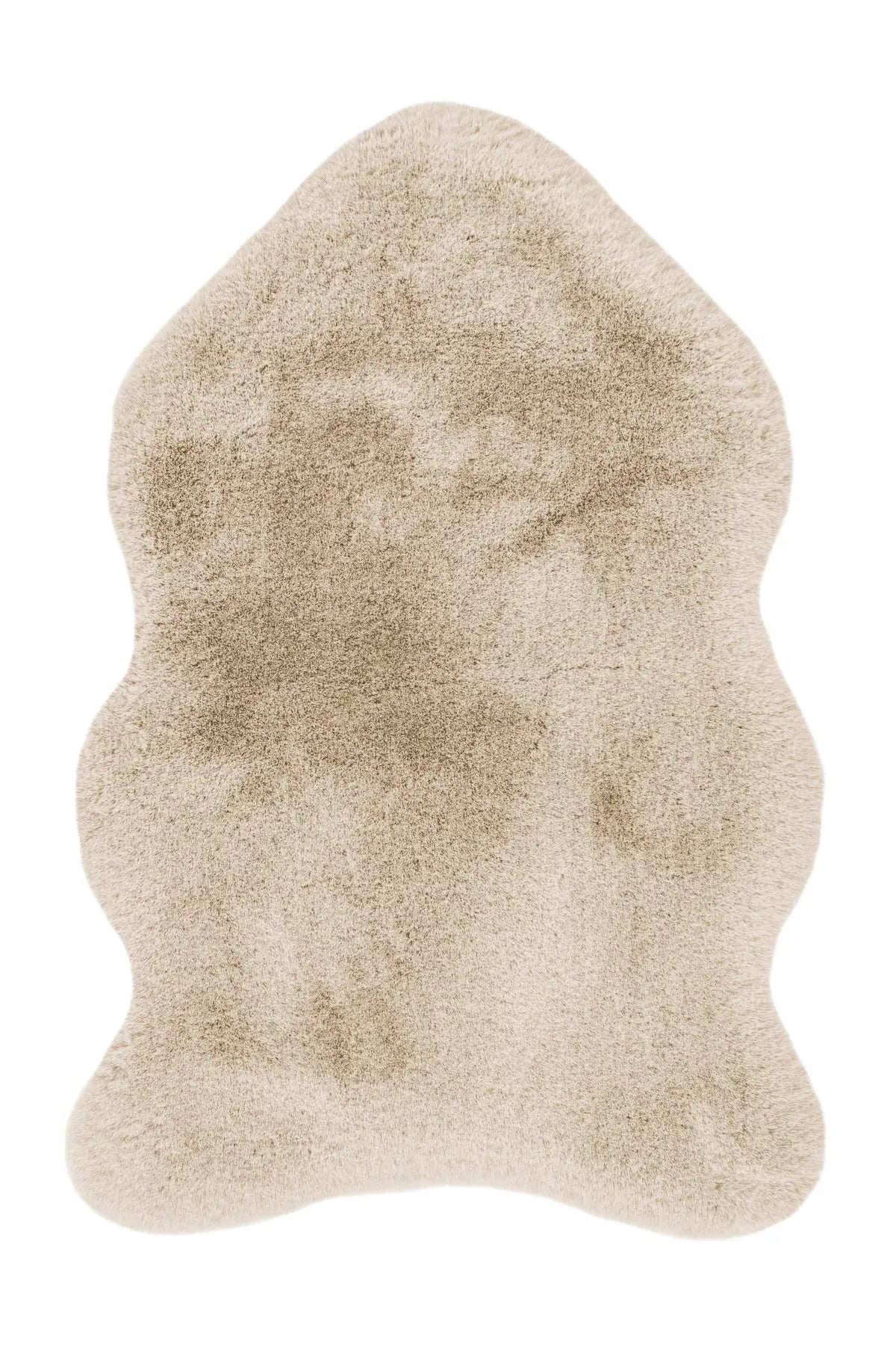 Organisch Fluffy Vloerkleed - Heaven Effen Beige