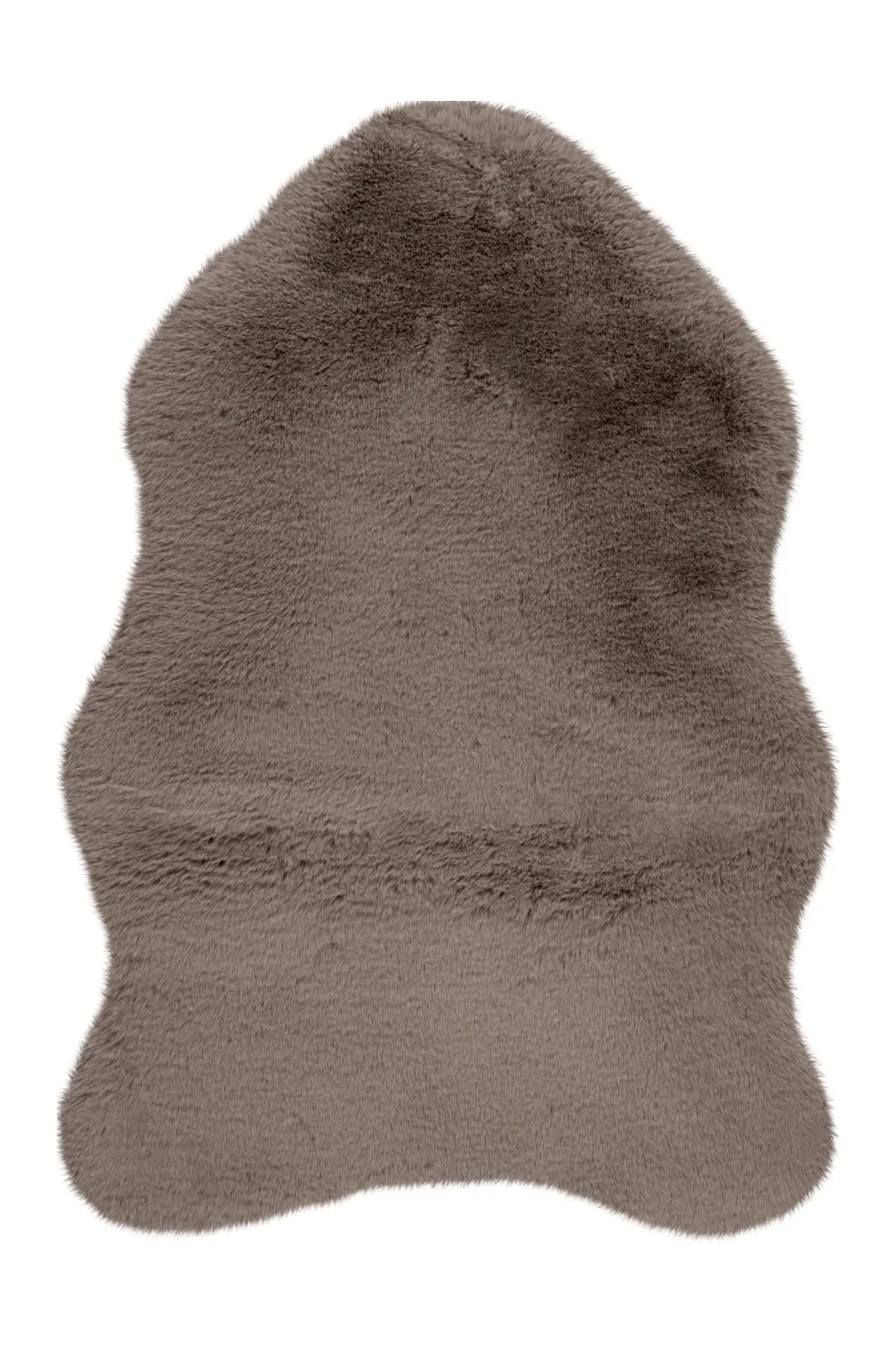 Organisch Fluffy Vloerkleed - Heaven Effen Taupe