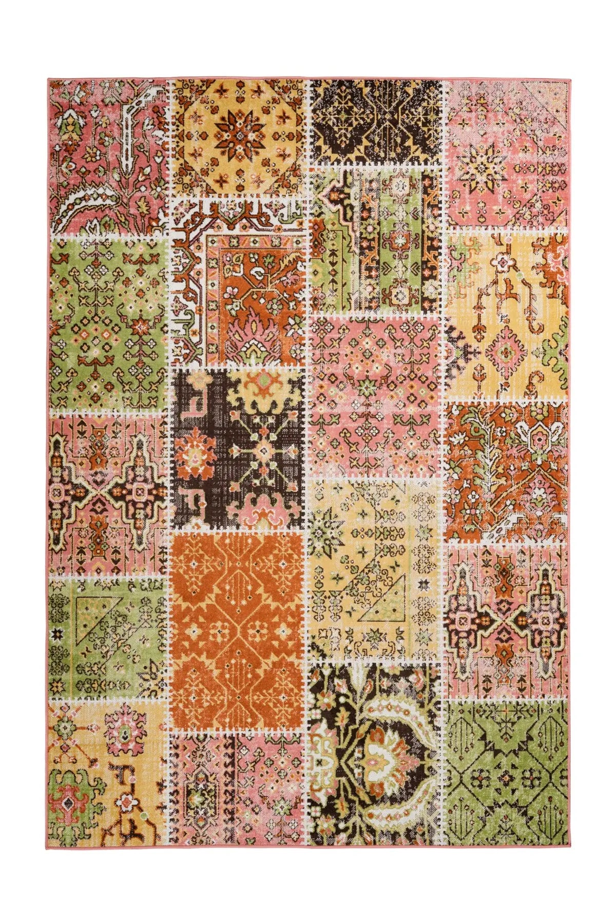Vintage Vloerkleed - Ariya Patchwork Multikleur