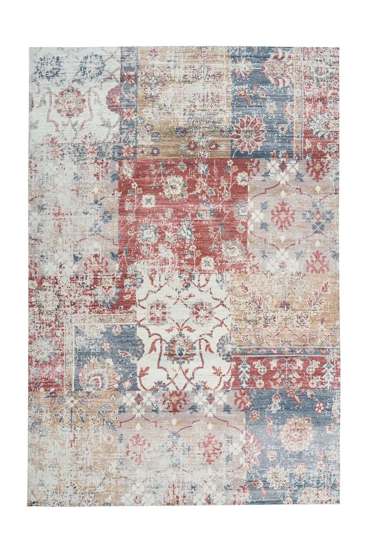 Vintage Vloerkleed - Indiana Patchwork Multikleur