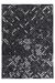 Leren Vloerkleed – Spark Geometrisch Zwart/Zilver