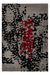 Design Vloerkleed – Naila Abstract Zwart/Rood